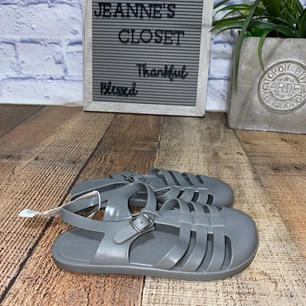 💜 Old navy size 10 gray mary Jane jelly sandals